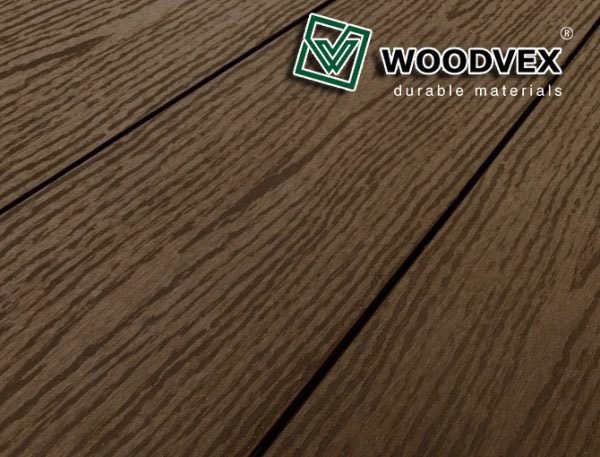 Террасная доска WOODVEX Select из ДПК темно-коричневого цвета купить в Славянске-на-Кубани