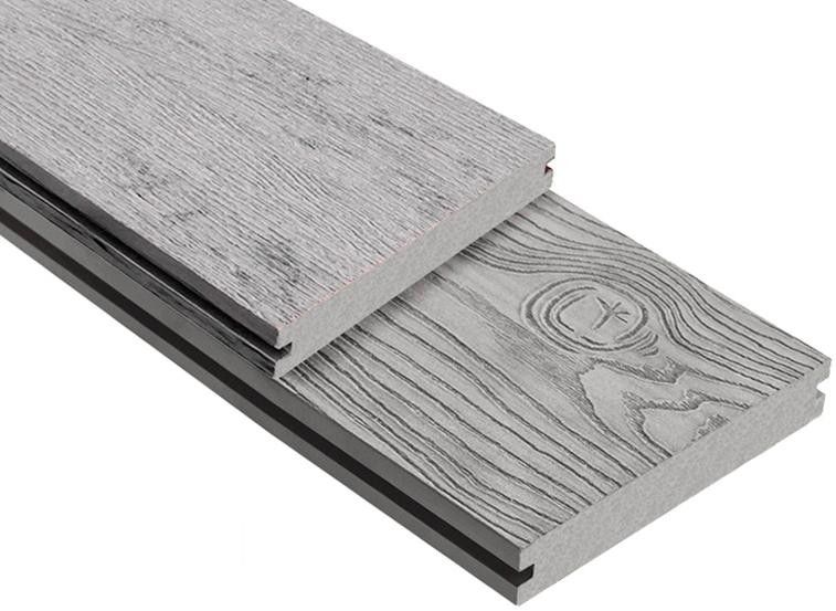 Террасная доска ДПК Outdoor 3D полнотелая STORM/OCEAN GREY, серый микс. купить в Славянске-на-Кубани