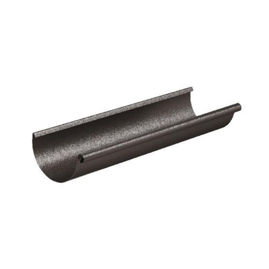 Водосточный желоб Aquasystem RR 32, тёмно-коричневый матовый, 3.00 м, 150/100 купить в Славянске-на-Кубани
